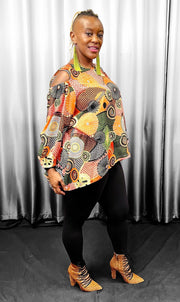 Circle Print Harem Style Pant Set Dazzled By B